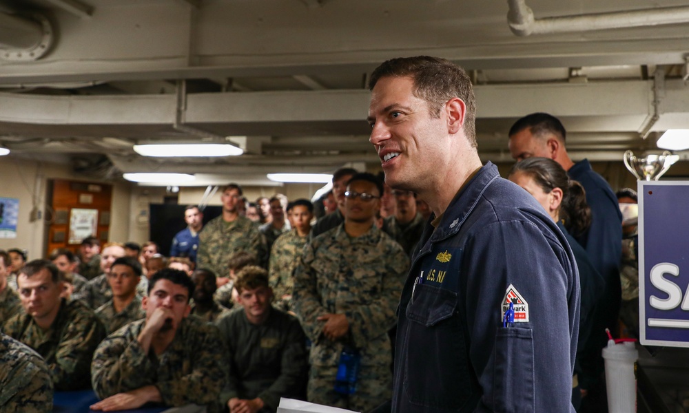 249th Marine Corps Birthday Ceremony Aboard USS Oak Hill (LSD 51)