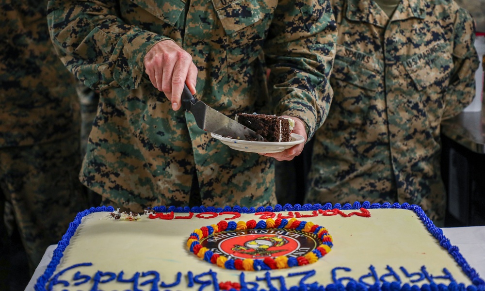 249th Marine Corps Birthday Ceremony Aboard USS Oak Hill (LSD 51)