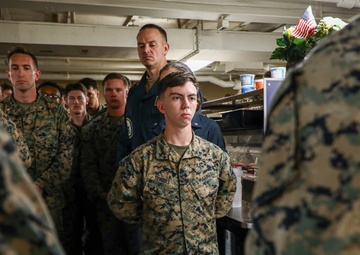 249th Marine Corps Birthday Ceremony Aboard USS Oak Hill (LSD 51)