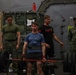 Marines and Sailors with the WSPARG-24th MEU (SOC) Participates in a Lifting Competition Aboard the USS Oak Hill (LSD 51)
