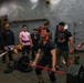 Marines and Sailors with the WSPARG-24th MEU (SOC) Participates in a Lifting Competition Aboard the USS Oak Hill (LSD 51)