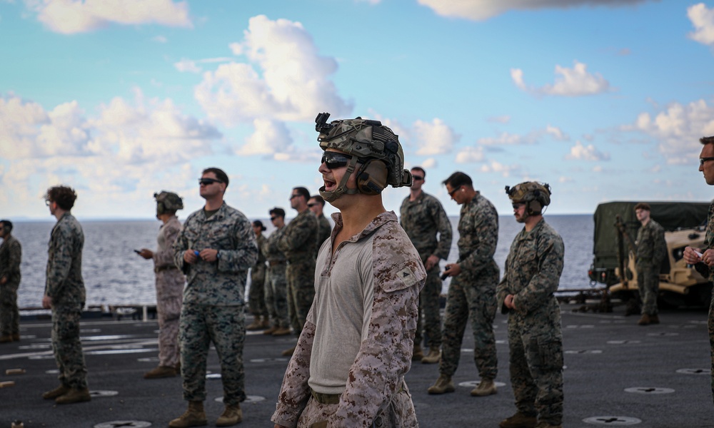 24th MEU (SOC) Conducts Small Arms Qualifications Aboard the USS Oak Hill (LSD 51)