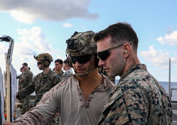 24th MEU (SOC) Conducts Small Arms Qualifications Aboard the USS Oak Hill (LSD 51)