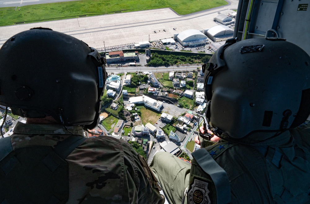 U.S. Forces Japan and 5th Air Force commander visits Okinawa installations