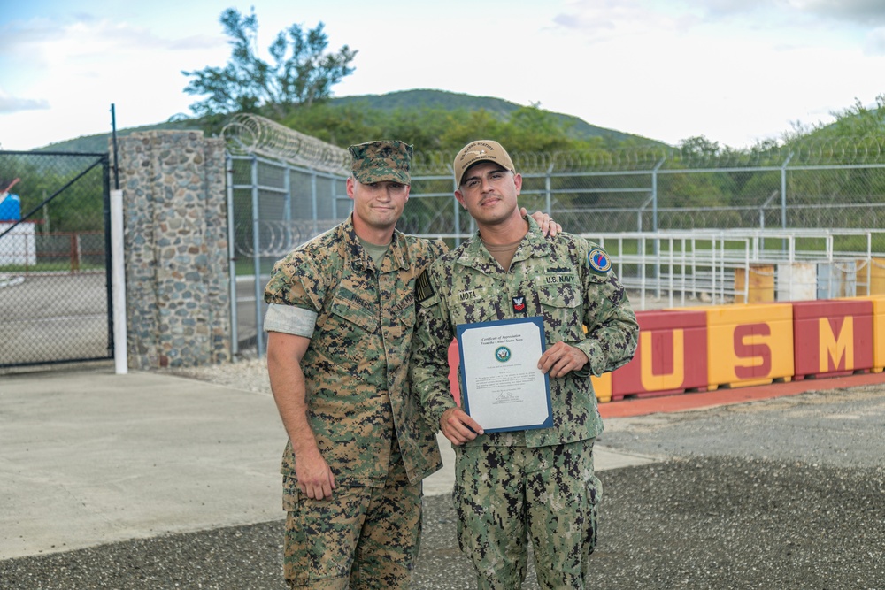 GM1 Mota Reenlists at NE Gate