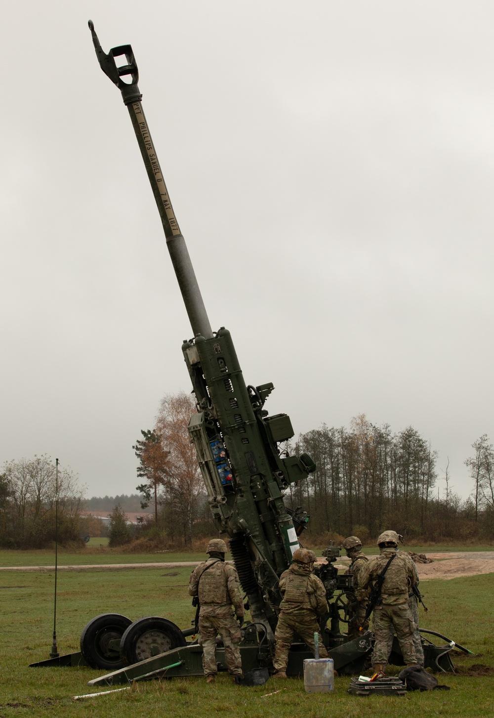 U.S. Soldiers emplace and prepare for Dynamic Front 25 live fire