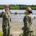 NC1 Clarke Reenlists at Flamingo Cay