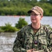 NC1 Clarke Reenlists at Flamingo Cay