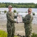 NC1 Clarke Reenlists at Flamingo Cay