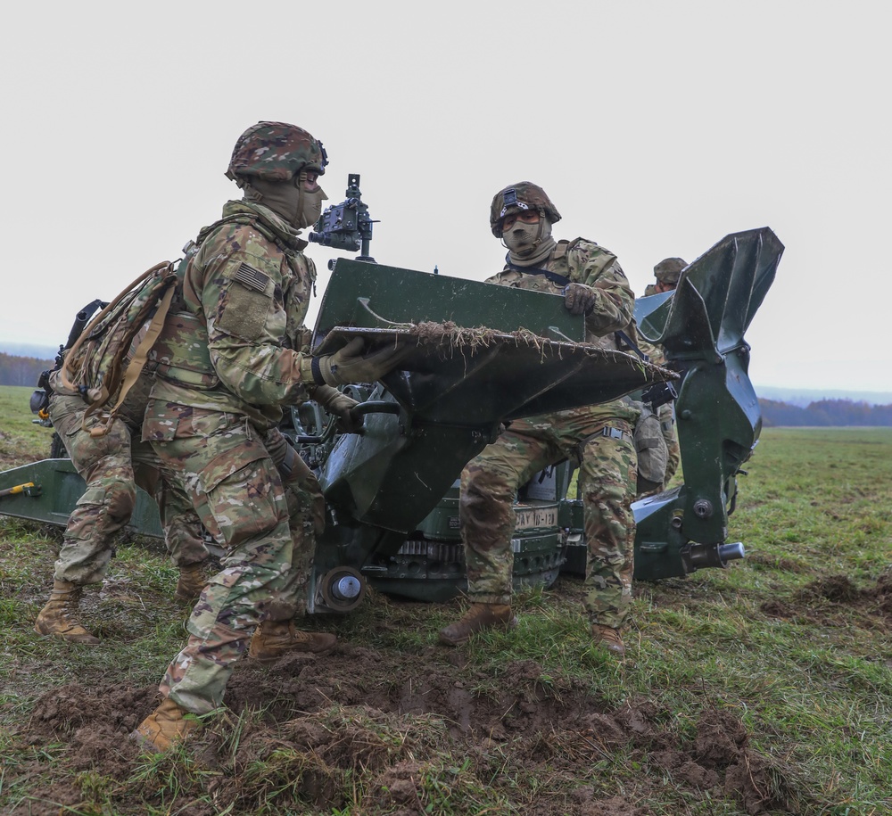 2CR Soldiers prepare for live fire exercise during Dynamic Front 25