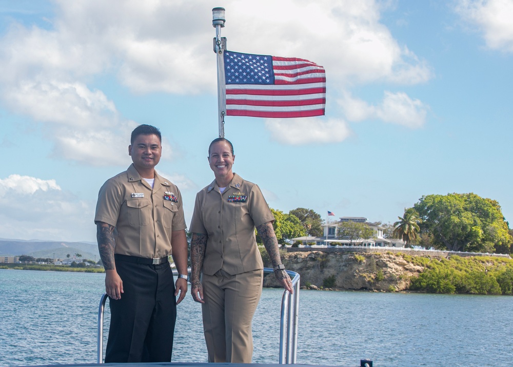 BM1 Alejandrino Reenlists at NSGB