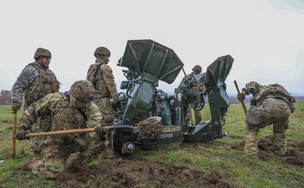 2CR Soldiers prepare for live fire exercise during Dynamic Front 25