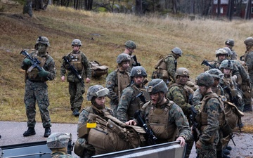 U.S. Marines conduct simulated Expeditionary Advanced Base Operations