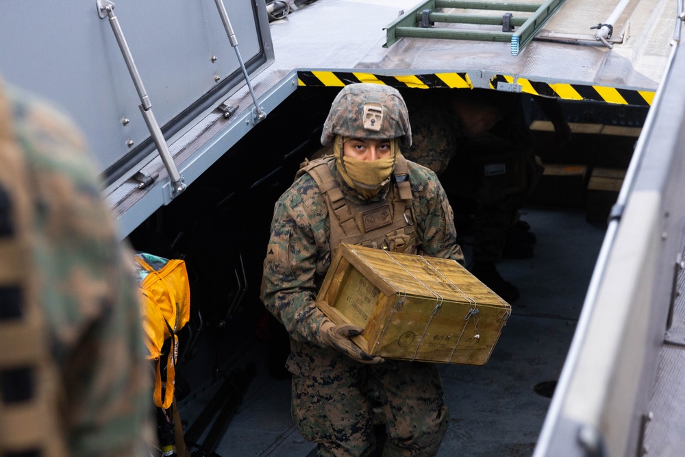 U.S. Marines conduct simulated Expeditionary Advanced Base Operations