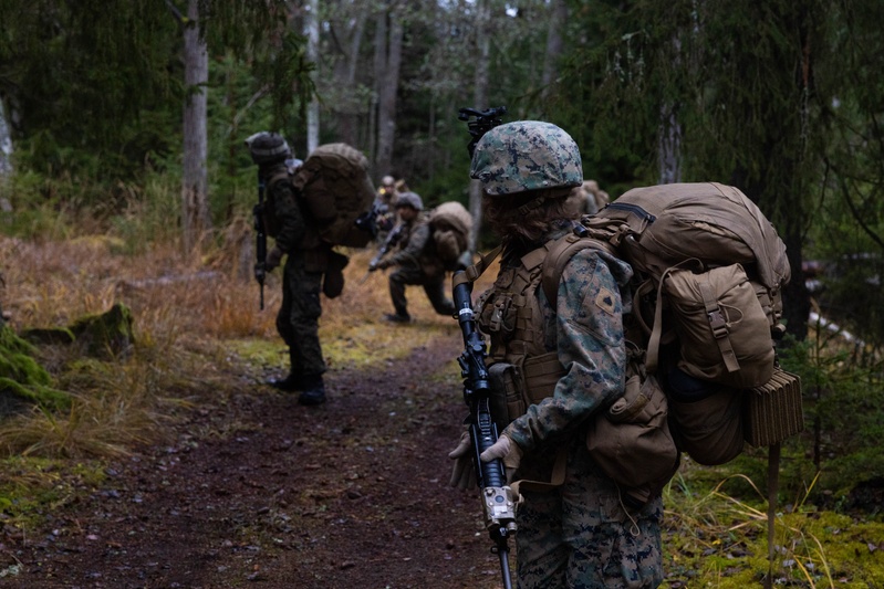 U.S. Marines conduct simulated Expeditionary Advanced Base Operations