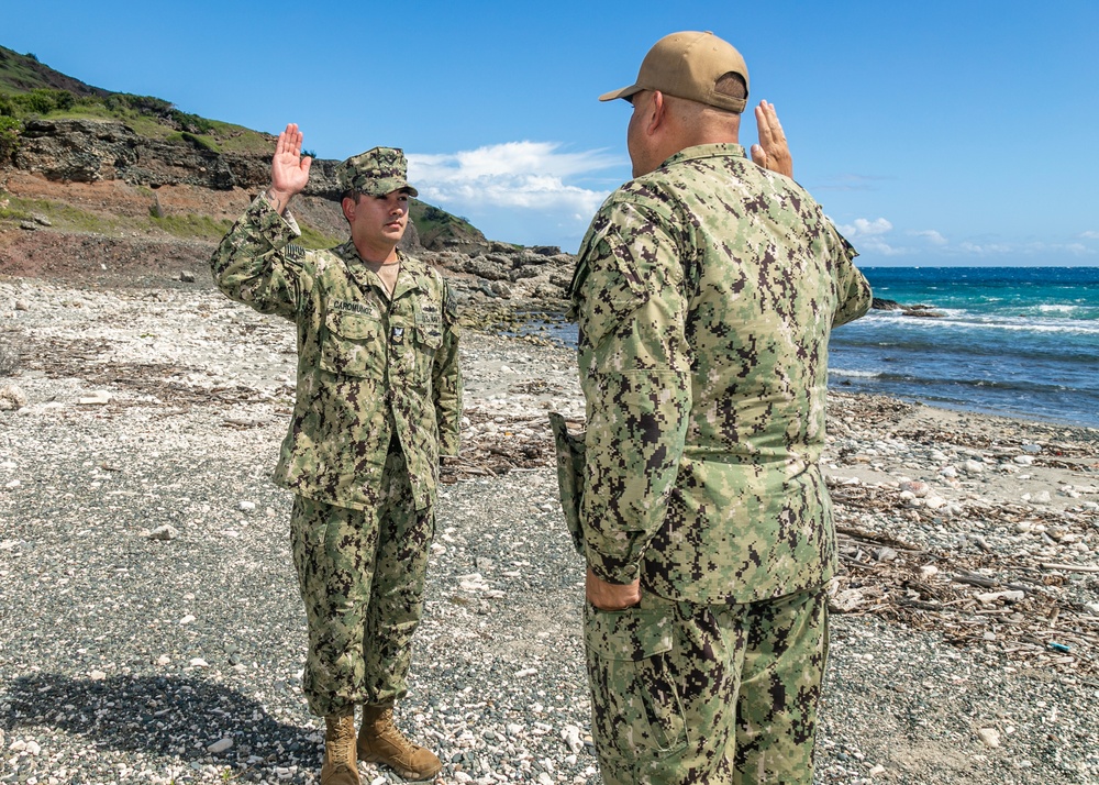 LS1 Caromunoz Reenlists at Cable Beach