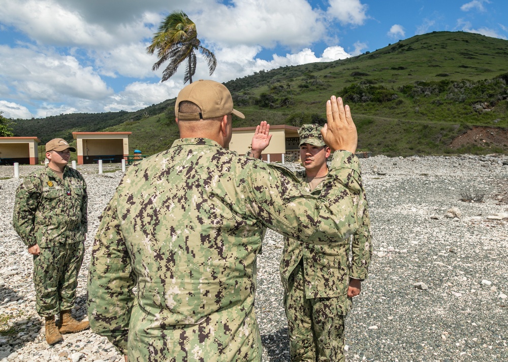 LS1 Caromunoz Reenlists at Cable Beach