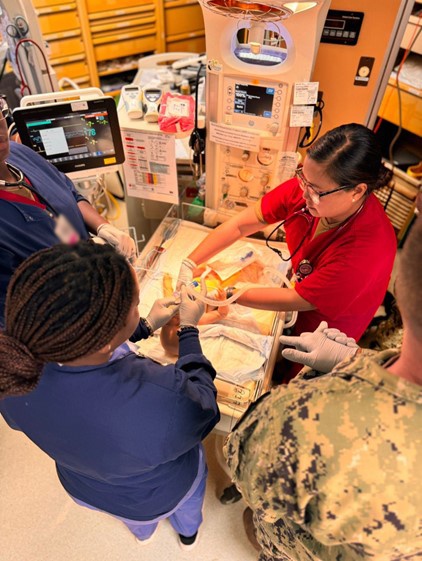 Multidisciplinary clinical staff conduct ongoing skills sustainment training