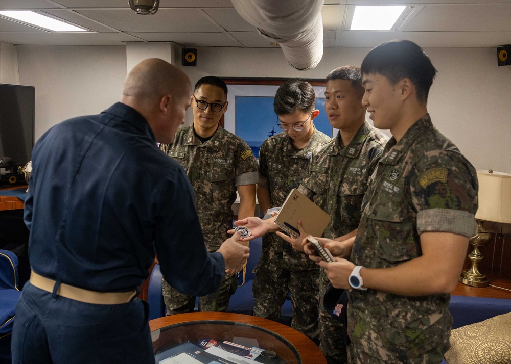 Korea Navy midshipmen meet-and-greet