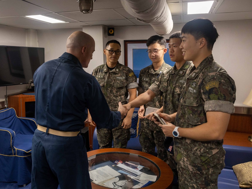 Korea Navy midshipmen meet-and-greet