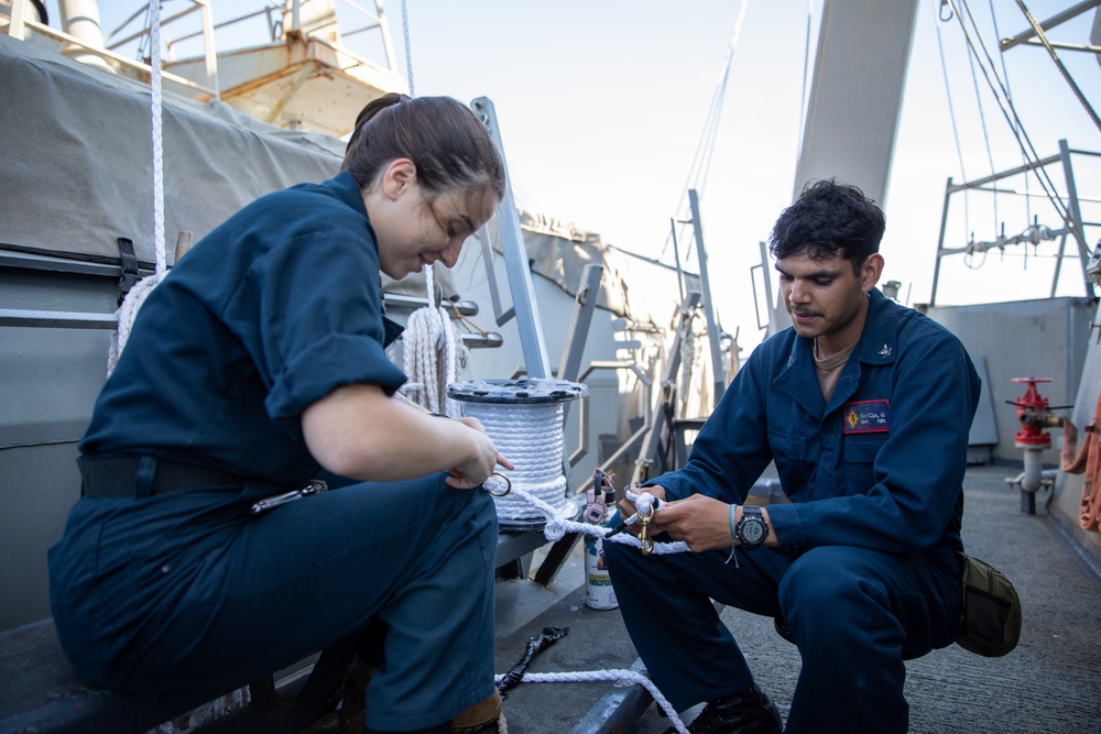 Routine Operations Aboard the USS Cole