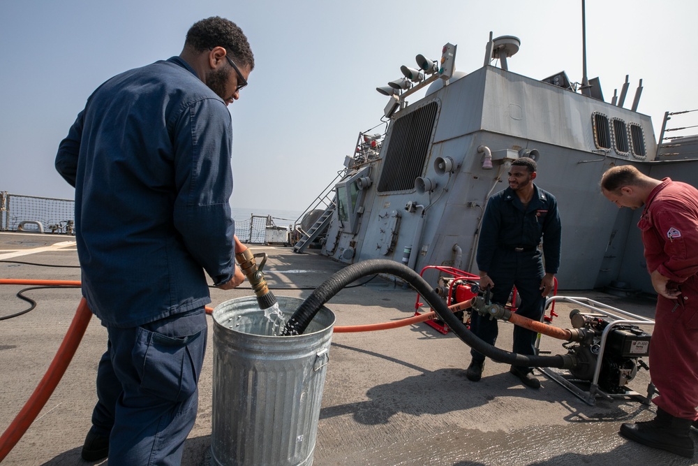 O’Kane Sailors conduct maintenance