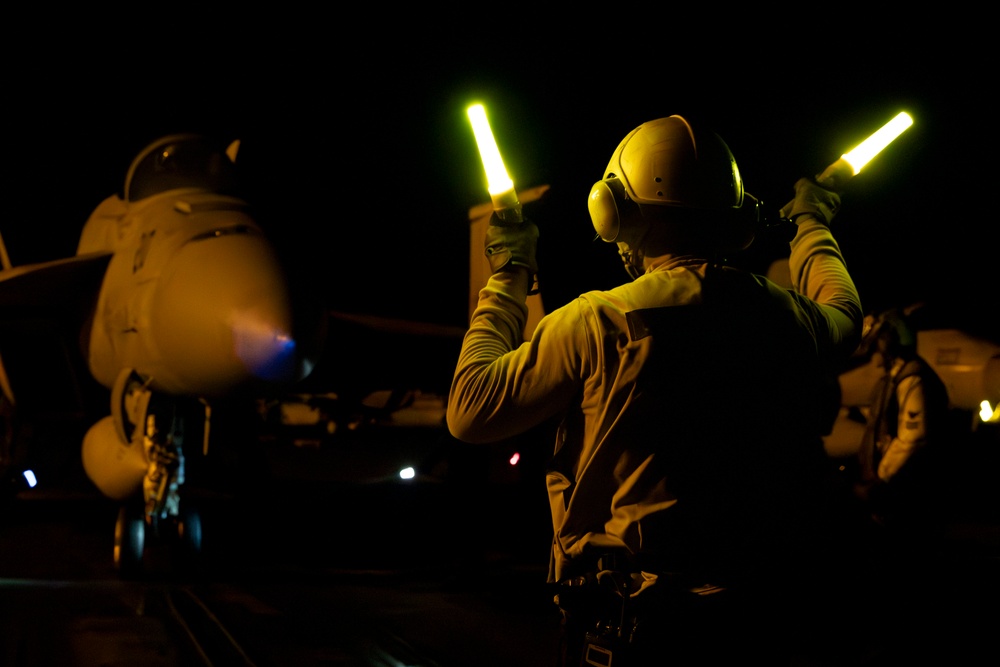 Abraham Lincoln conducts routine flight operations