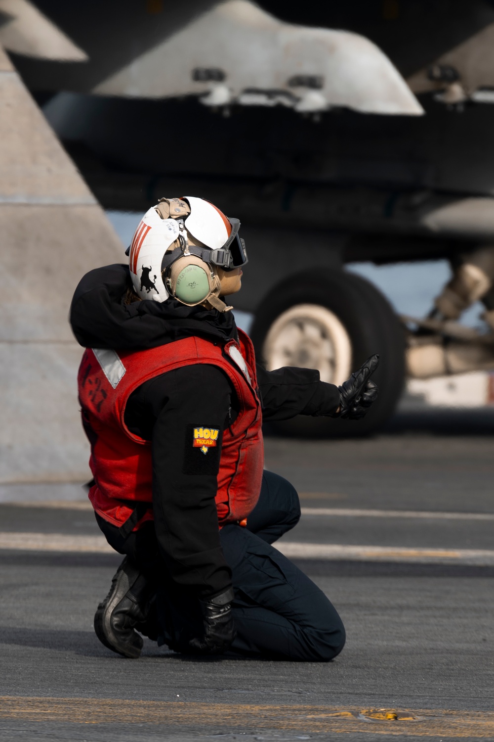 Golden Warriors' F/A-18E Launches From USS Gerald R. Ford (CVN 78)