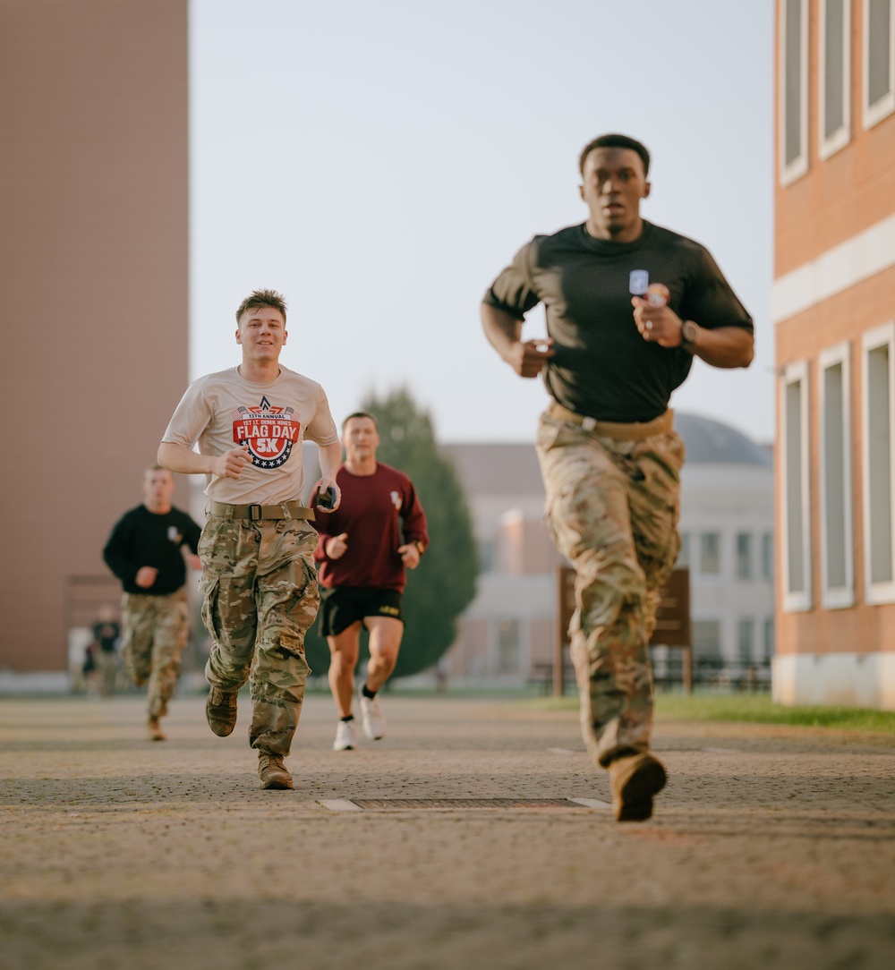 Sky Soldiers participate in Flag Day 5K in memory of 1st Lt. Derek Hines