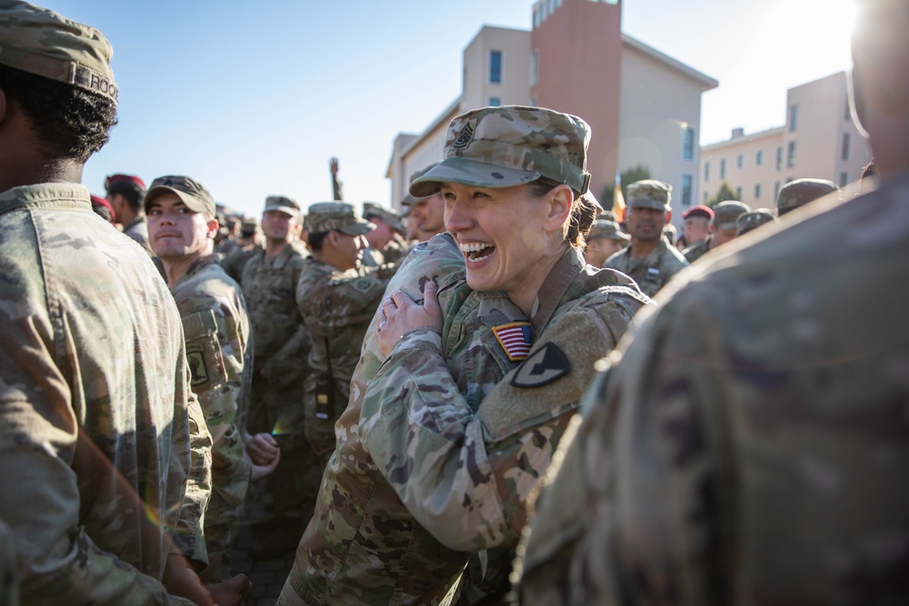 Command Sgt. Maj. Vorobyeva-Santiago earns the Expert Soldier Badge