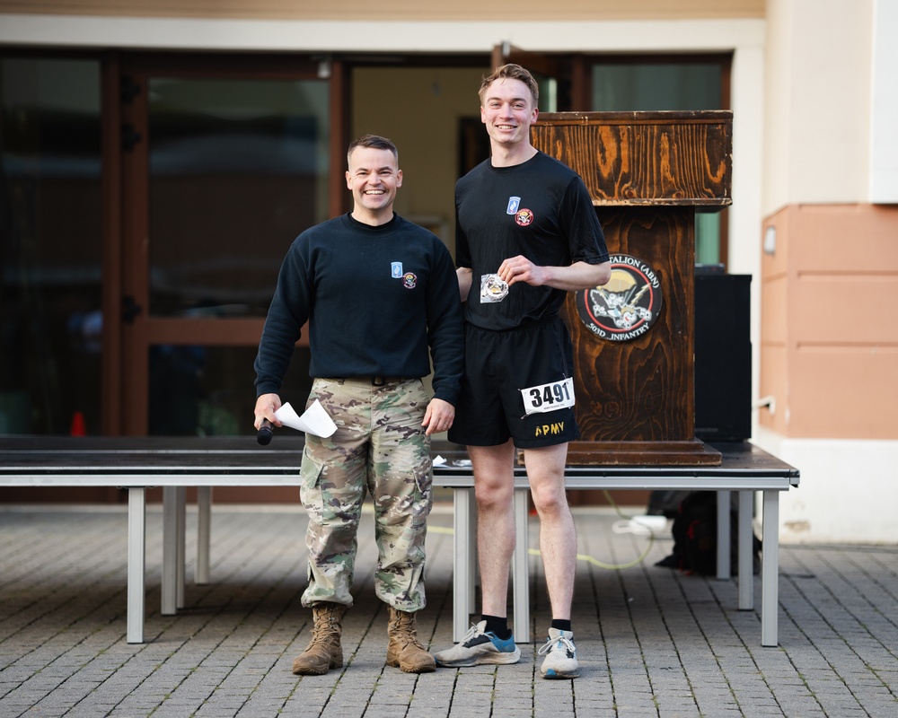 Sky Soldiers participate in Flag Day 5K in memory of 1st Lt. Derek Hines