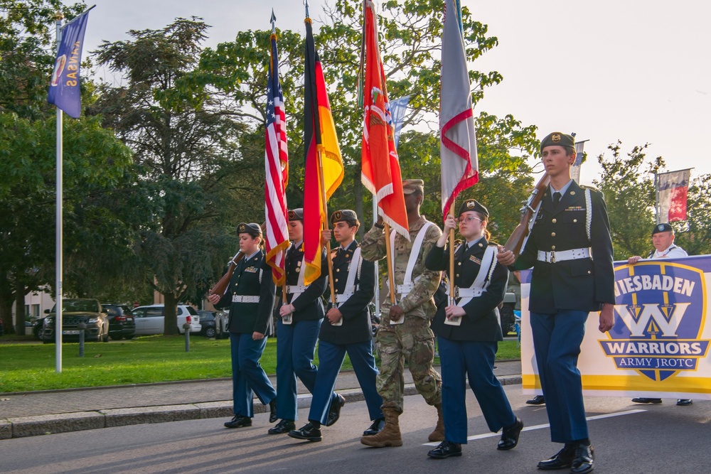 Wiesbaden High School JROTC Color Guard elevates school and community events