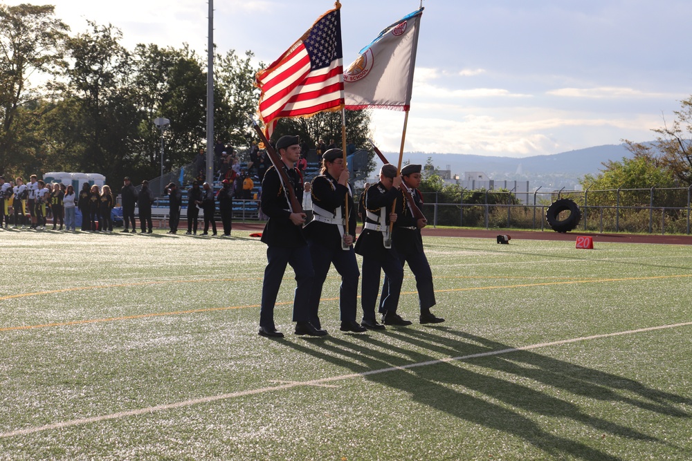 Wiesbaden High School JROTC Color Guard elevates school and community events