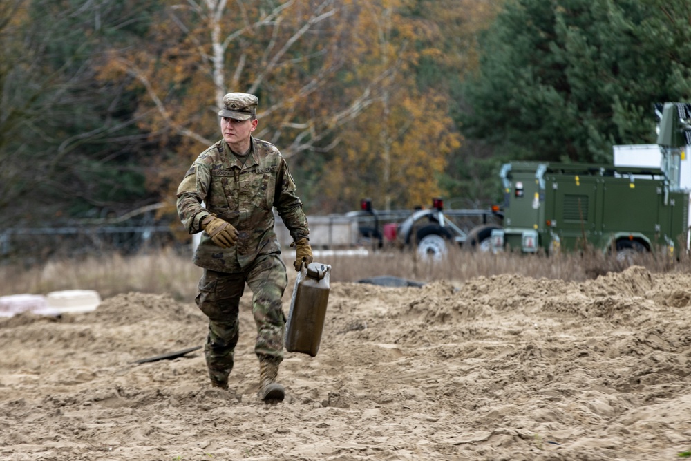 Troopers of 1st Battalion 82nd Field Artillery Regiment prepare for their role in Dynamic Front