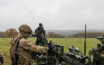 U.S. Soldiers emplace and prepare for Dynamic Front 25 live fire