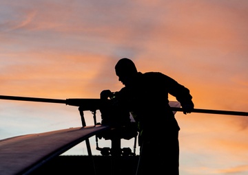 Mission ready: When the sun sets, 1st HS Huey rises