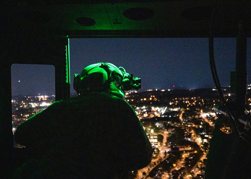 Mission ready: When the sun sets, 1st HS Huey rises