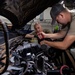 726th EMSS commander pops the hood with vehicle maintenance Airmen