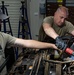 726th EMSS commander pops the hood with vehicle maintenance Airmen