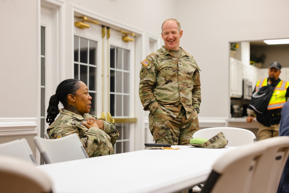 Fort Gregg-Adams leadership engages community during Walking Town Hall