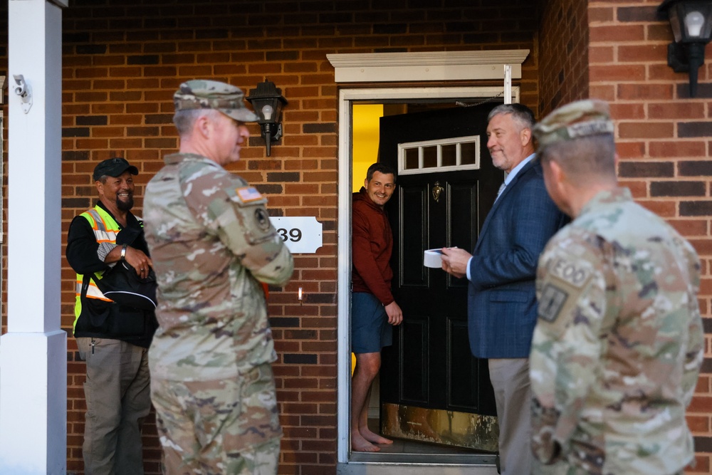 Fort Gregg-Adams leadership engages community during Walking Town Hall