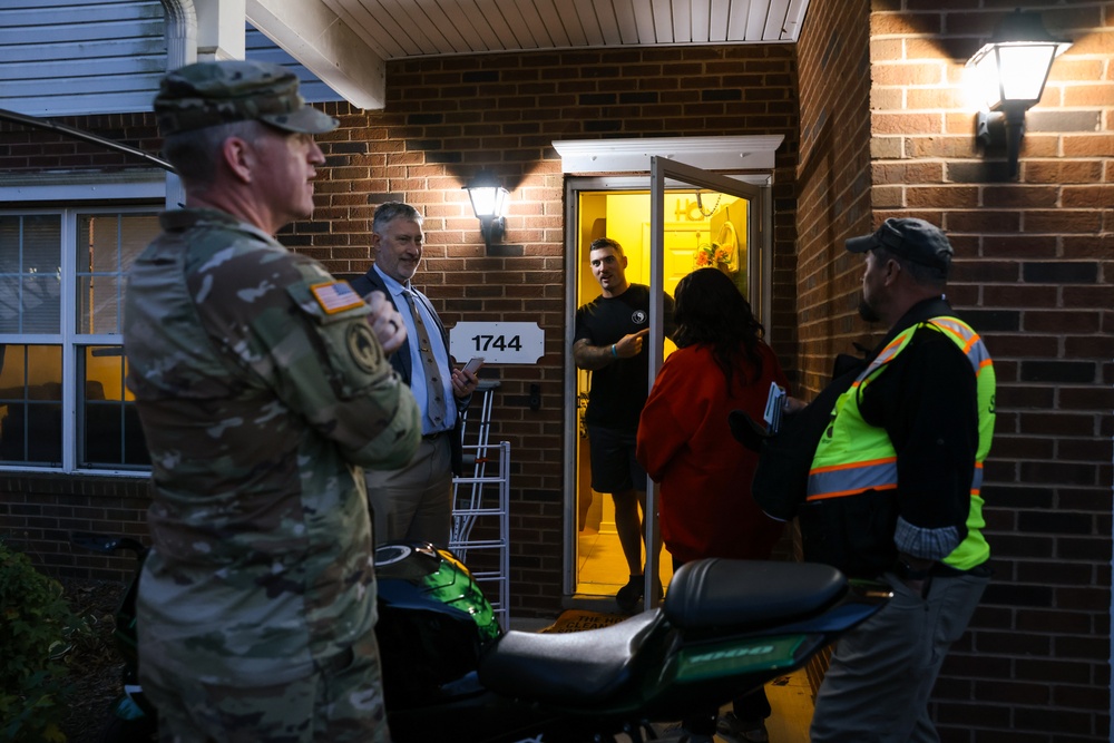 Fort Gregg-Adams leadership engages community during Walking Town Hall