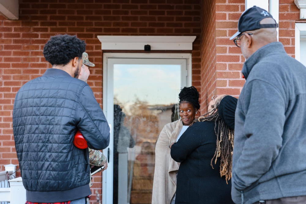 Fort Gregg-Adams leadership engages community during Walking Town Hall