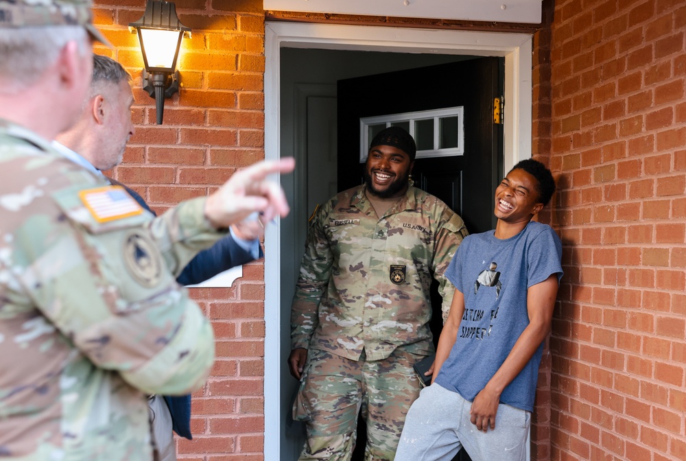 Fort Gregg-Adams leadership engages community during Walking Town Hall