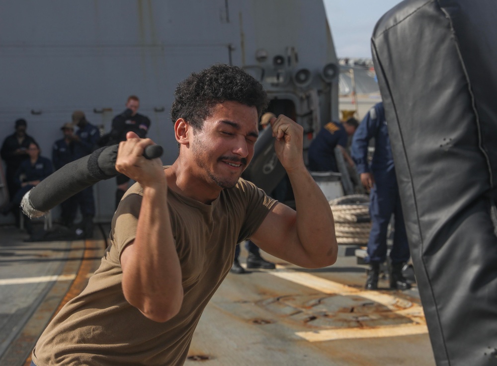 USS Dewey (DDG 105) Conducts Force Protection Combat Skills Training While Operating in the Philippine Sea