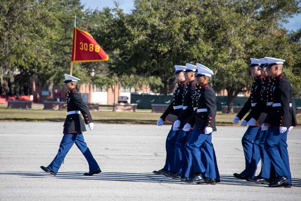 Jacksonville native graduates as the honor graduate for platoon 3088, Kilo Company, Marine Corps Recruit Depot Parris Island