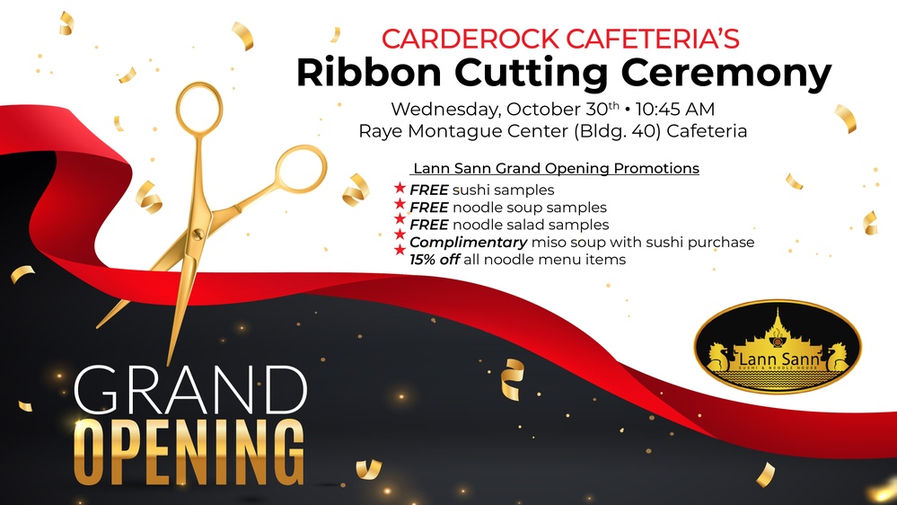 Carderock's Cafeteria Ribbon Cutting Ceremony