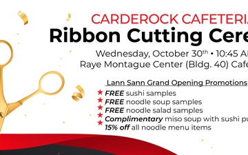 Carderock's Cafeteria Ribbon Cutting Ceremony