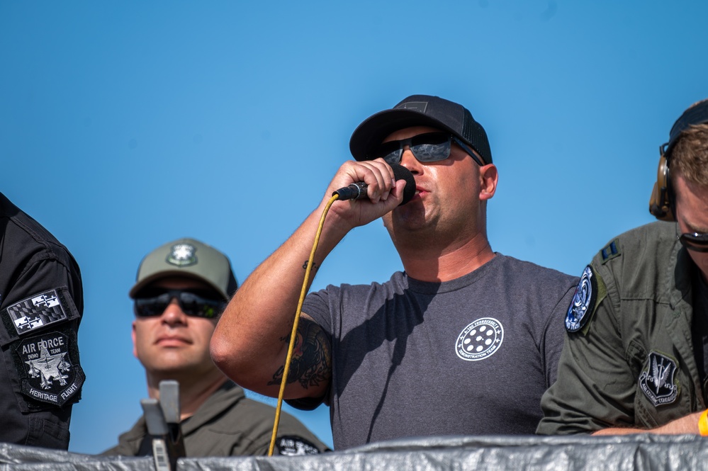 The F-16 Viper Demonstration Team performs at the 2024 Stuart Airshow