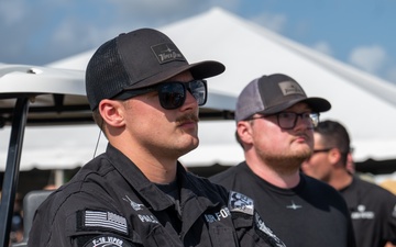 The F-16 Viper Demonstration Team performs at the 2024 Stuart Airshow